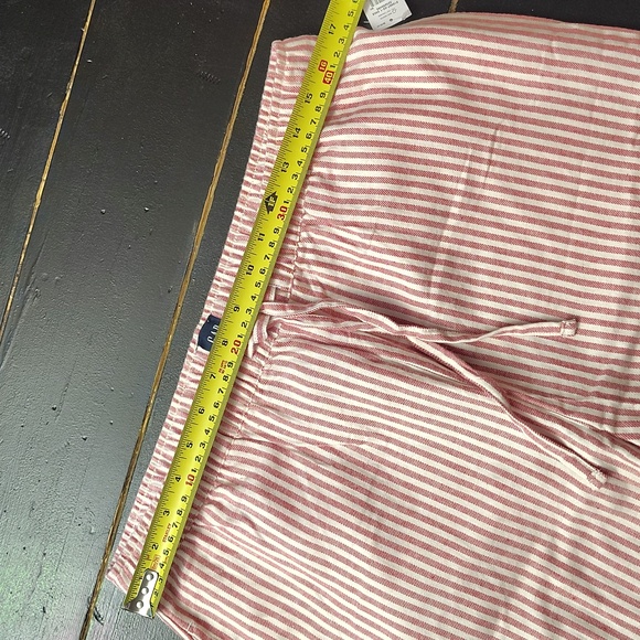 GAP Rose and White Striped Lounge Pajama Pants - Picture 10 of 13